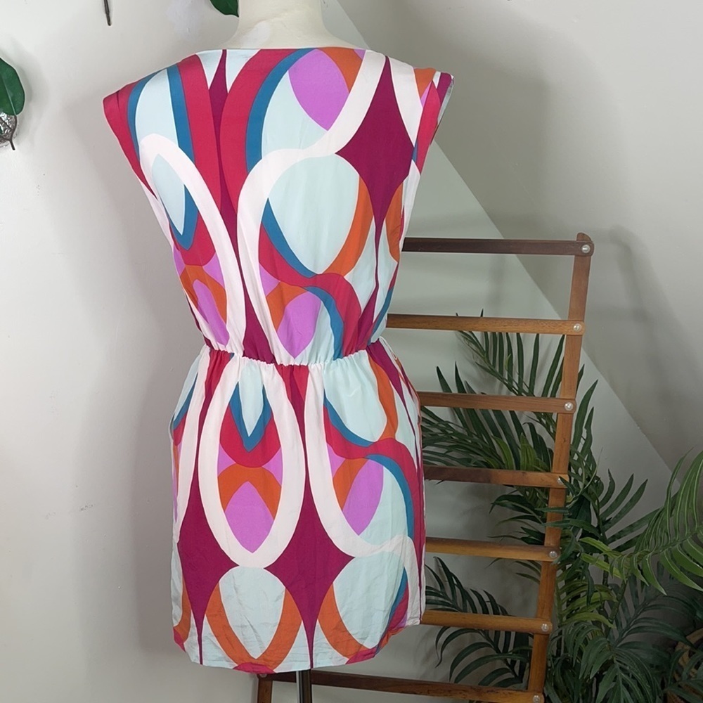 Marciano Silk Art Deco POCKETS! Dress XS - Picture 6 of 9